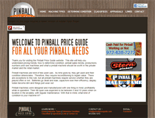 Tablet Screenshot of pinballpriceguide.com